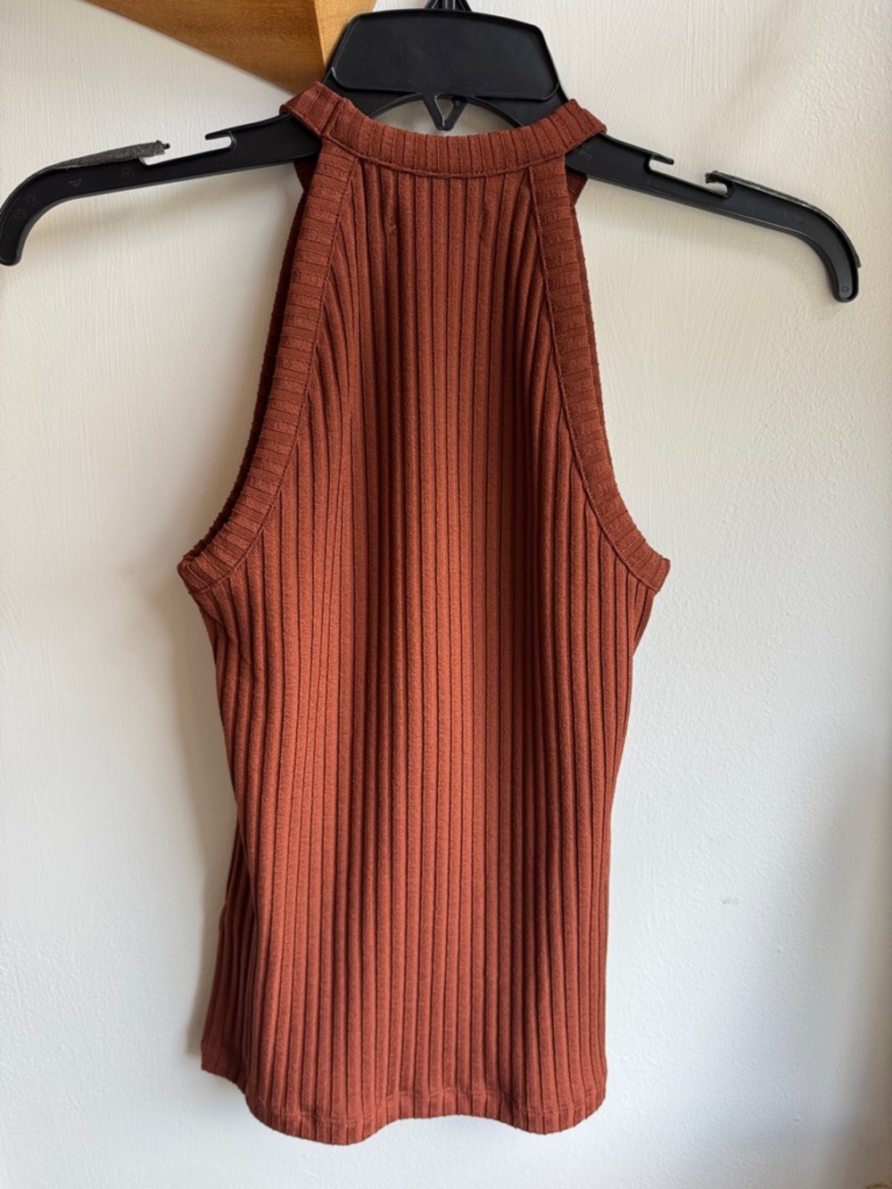Madewell Rust Ribbed High-Neck Tank - Picture 3 of 4